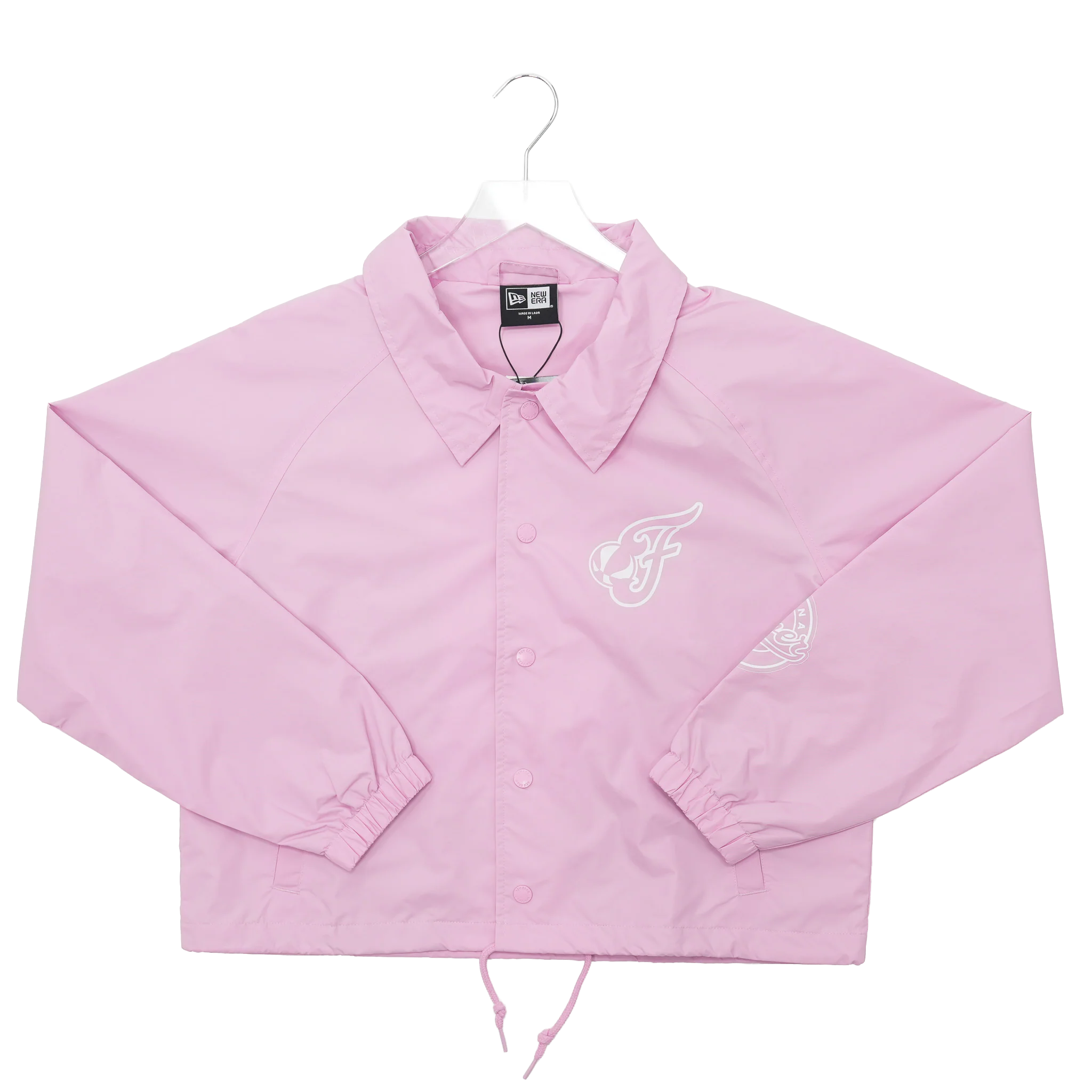 Women's Indiana Fever Crop Coaches Full-Snap Front Jacket in Pink by New Era 11 Women's Indiana Fever Crop Coaches Full-Snap Front Jacket in Pink by New Era