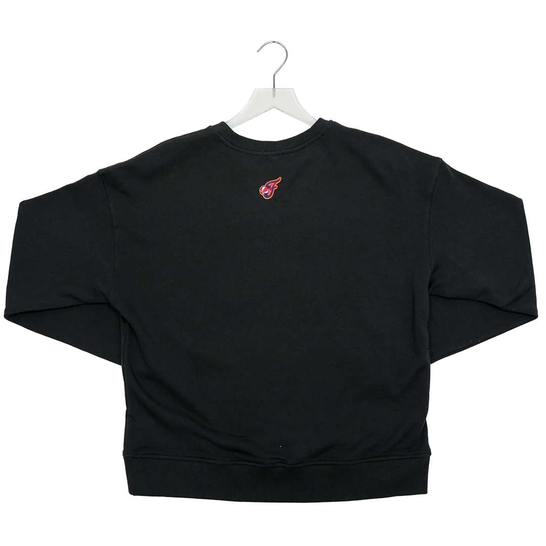 Women's Indiana Fever Neon Technicolor Crewneck Sweatshirt in Black by Terez