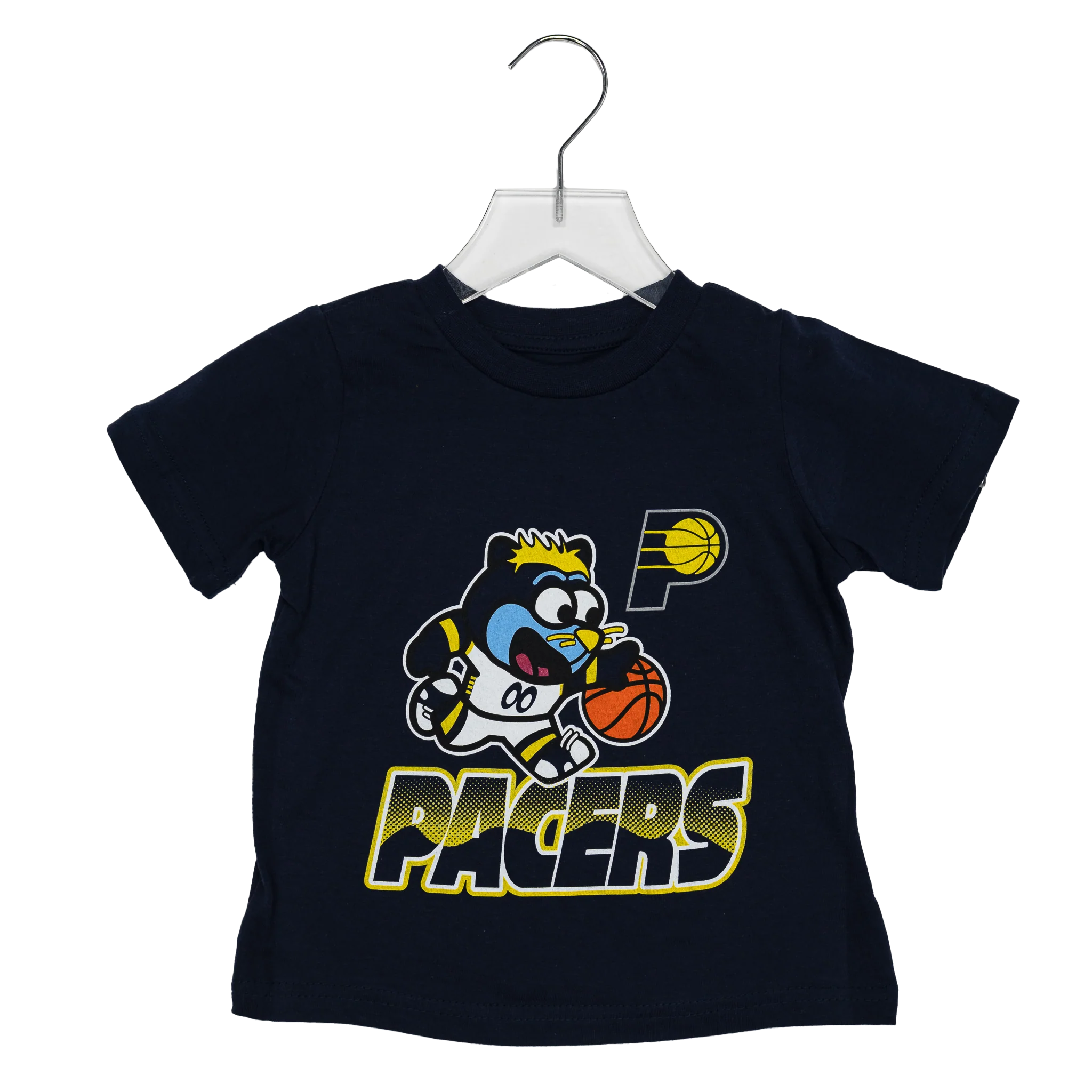 Toddler Indiana Pacers Mascot Dribbler T-Shirt in Navy by Outerstuff 2 Toddler Indiana Pacers Mascot Dribbler T-Shirt in Navy by Outerstuff