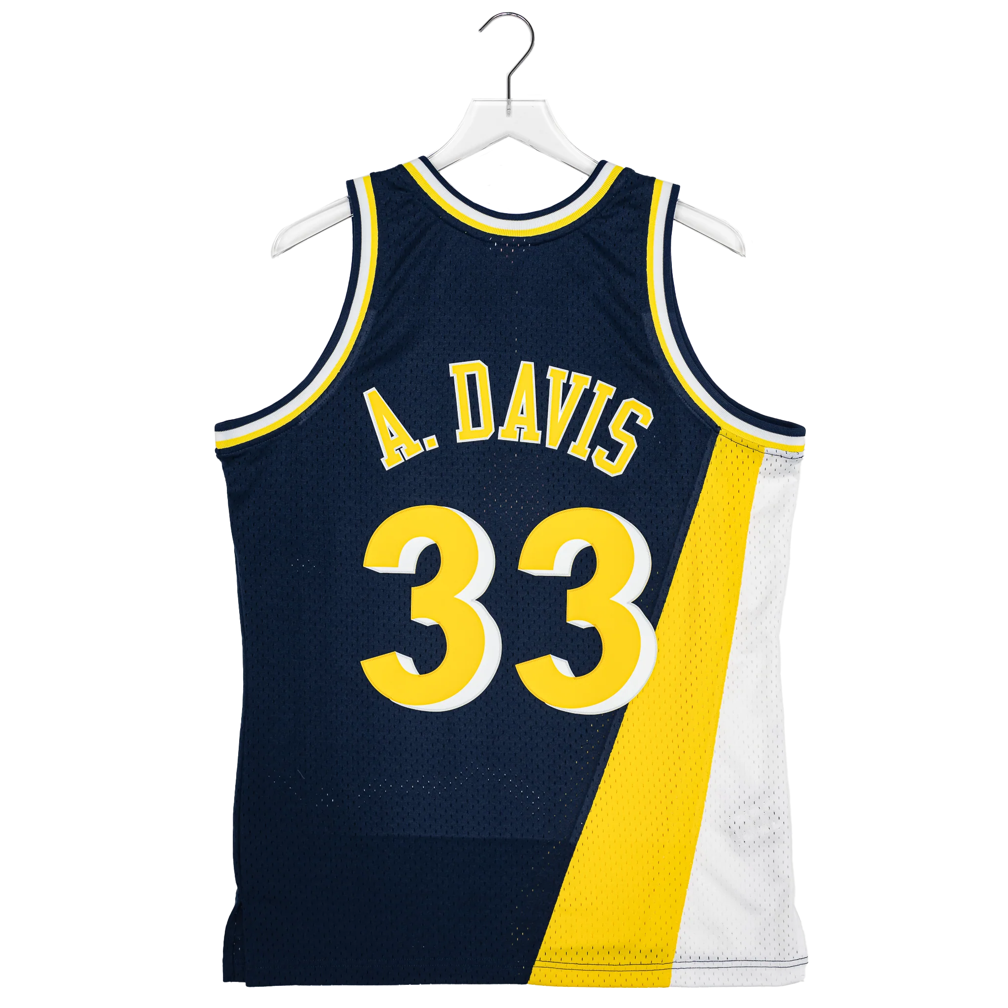 Adult Indiana Pacers #33 Antonio Davis Flo-Jo Hardwood Classic Jersey in Navy by Mitchell & Ness