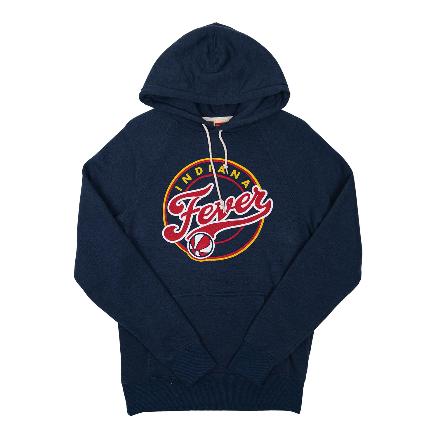 Adult Indiana Fever Primary Logo Hooded Sweatshirt in Navy by Homage 2 Adult Indiana Fever Primary Logo Hooded Sweatshirt in Navy by Homage