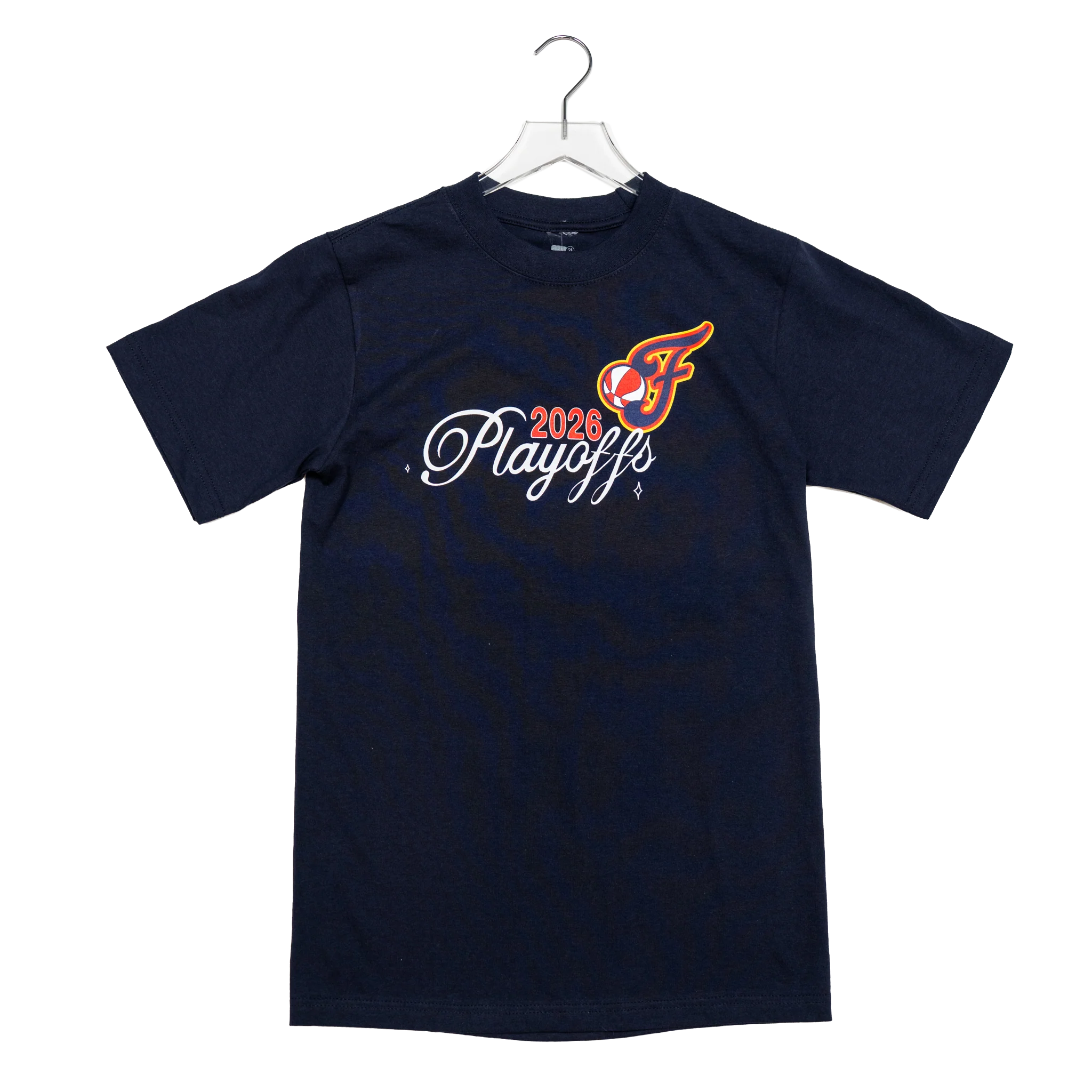 Adult Indiana Fever 2026 WNBA Playoffs RISE UP INDY T-shirt in Navy by Round21