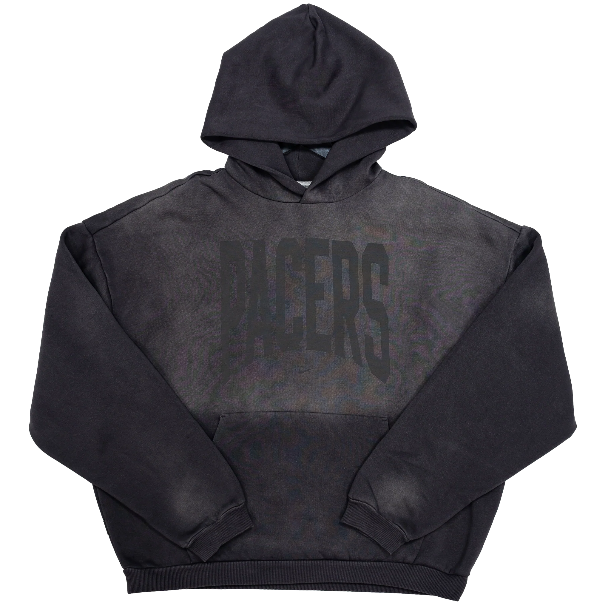 Adult Indiana Pacers 26-27 Team Travel Washed Hooded Sweatshirt in Charcoal by Nike 1 Adult Indiana Pacers 26-27 Team Travel Washed Hooded Sweatshirt in Charcoal by Nike