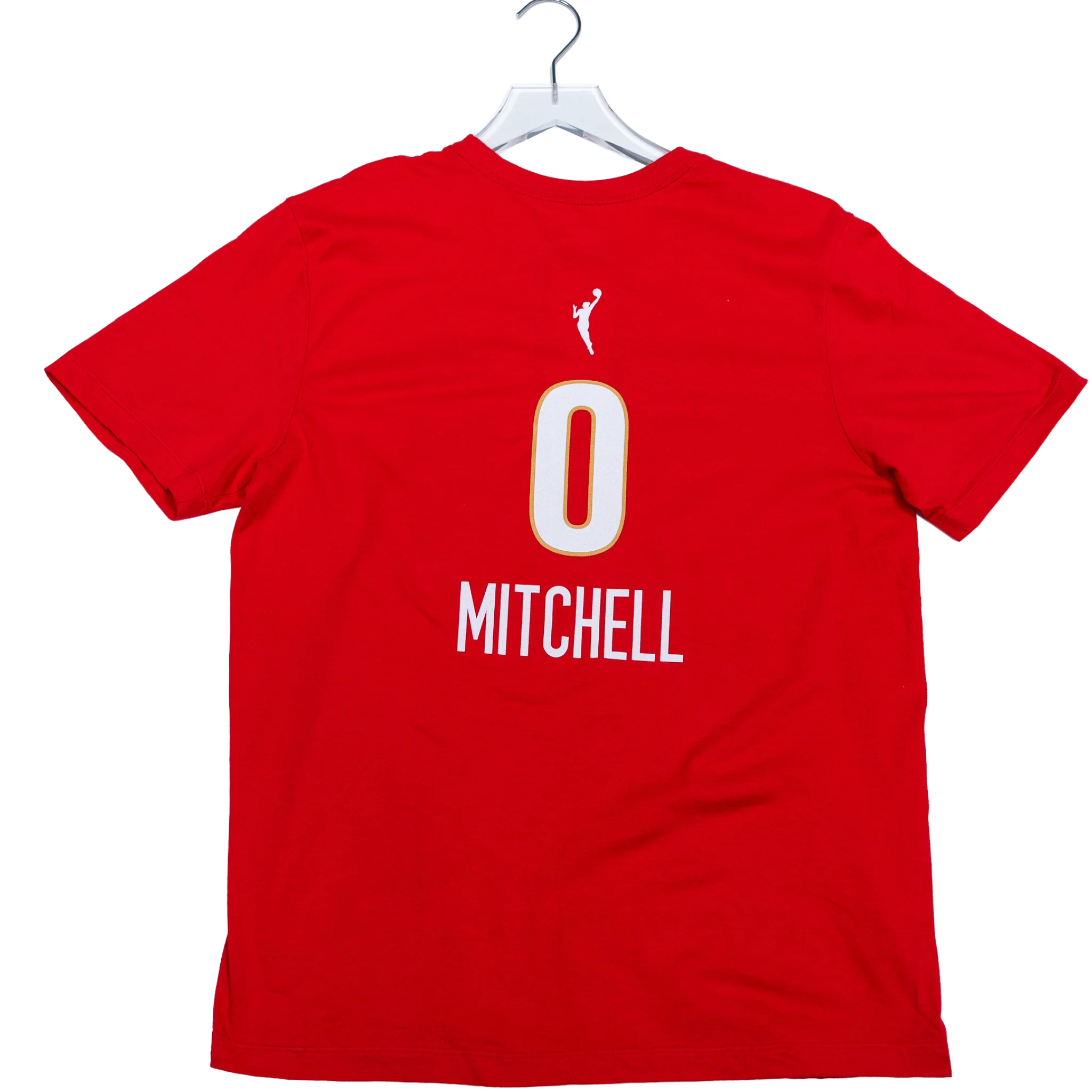 Adult Indiana Fever #0 Kelsey Mitchell 2026 Rebel Name and Number T-Shirt in Red by Nike 4 Adult Indiana Fever #0 Kelsey Mitchell 2026 Rebel Name and Number T-Shirt in Red by Nike