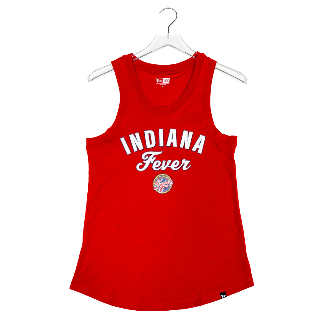 Women's Indiana Fever Glitter Tank Top in Red by New Era 3 Women's Indiana Fever Glitter Tank Top in Red by New Era
