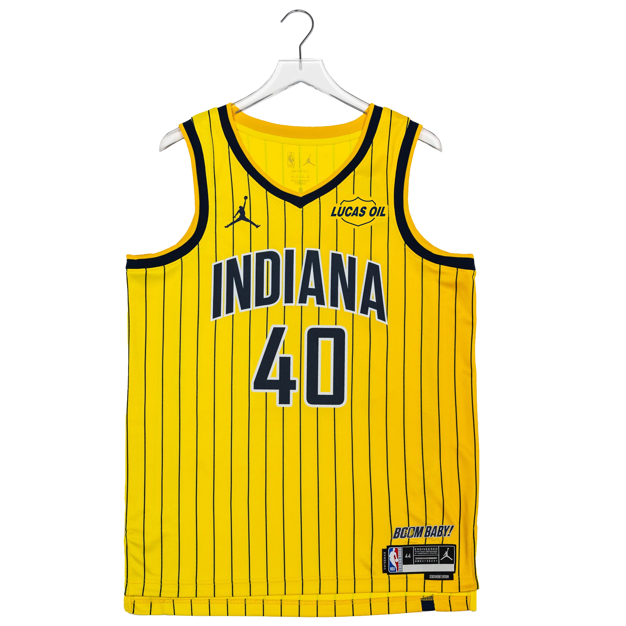 Adult Indiana Pacers #40 Ivica Zubac 26-27' Statement Swingman Jersey in Gold by Jordan