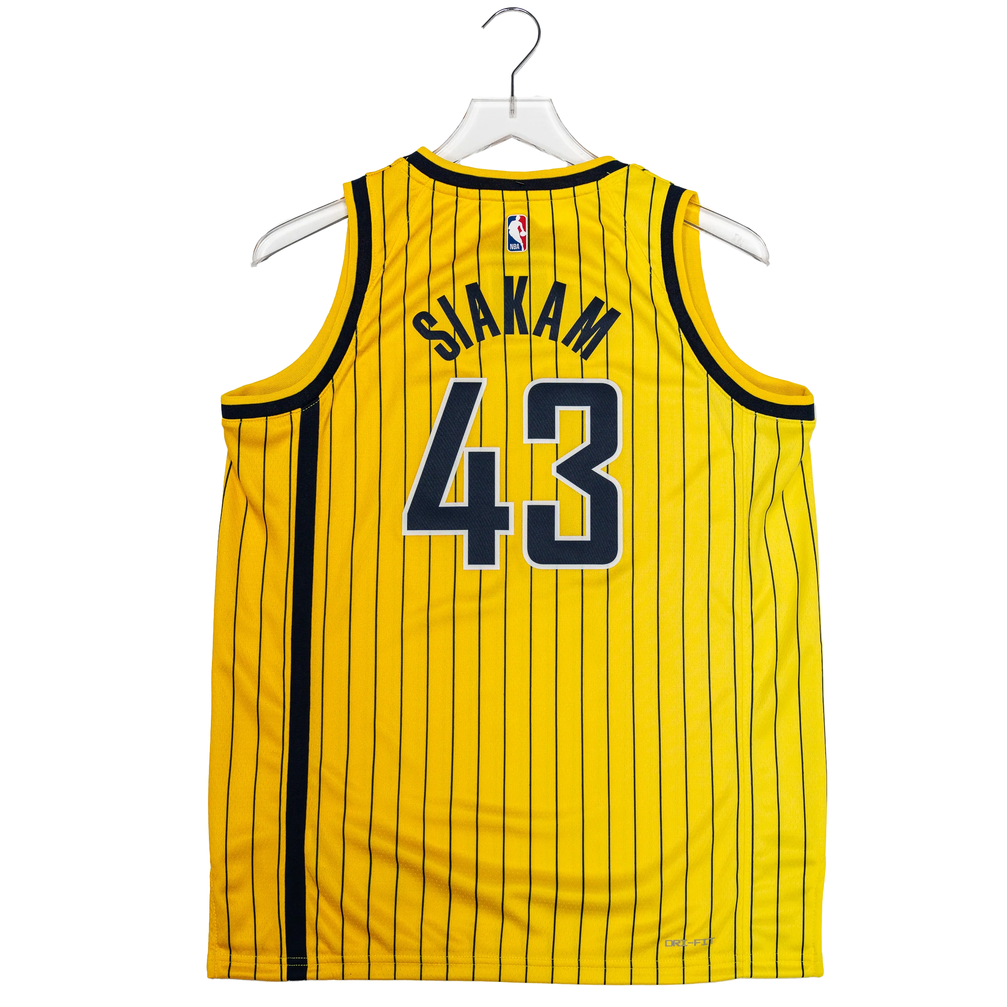Youth Indiana Pacers #43 Pascal Siakam 26-27' Statement Swingman Jersey in Gold by Jordan 1 Youth Indiana Pacers #43 Pascal Siakam 26-27' Statement Swingman Jersey in Gold by Jordan