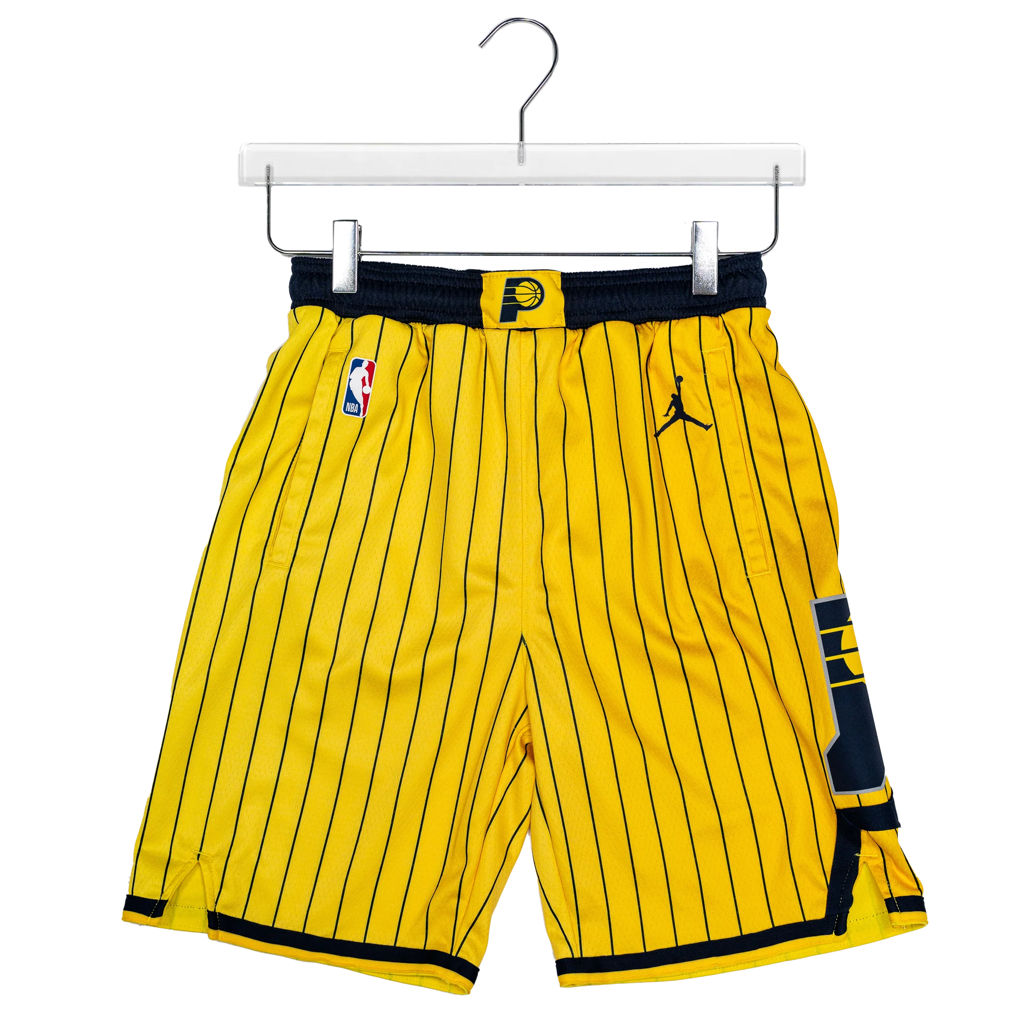 Youth Indiana Pacers 26-27' Statement Swingman Shorts in Gold by Jordan
