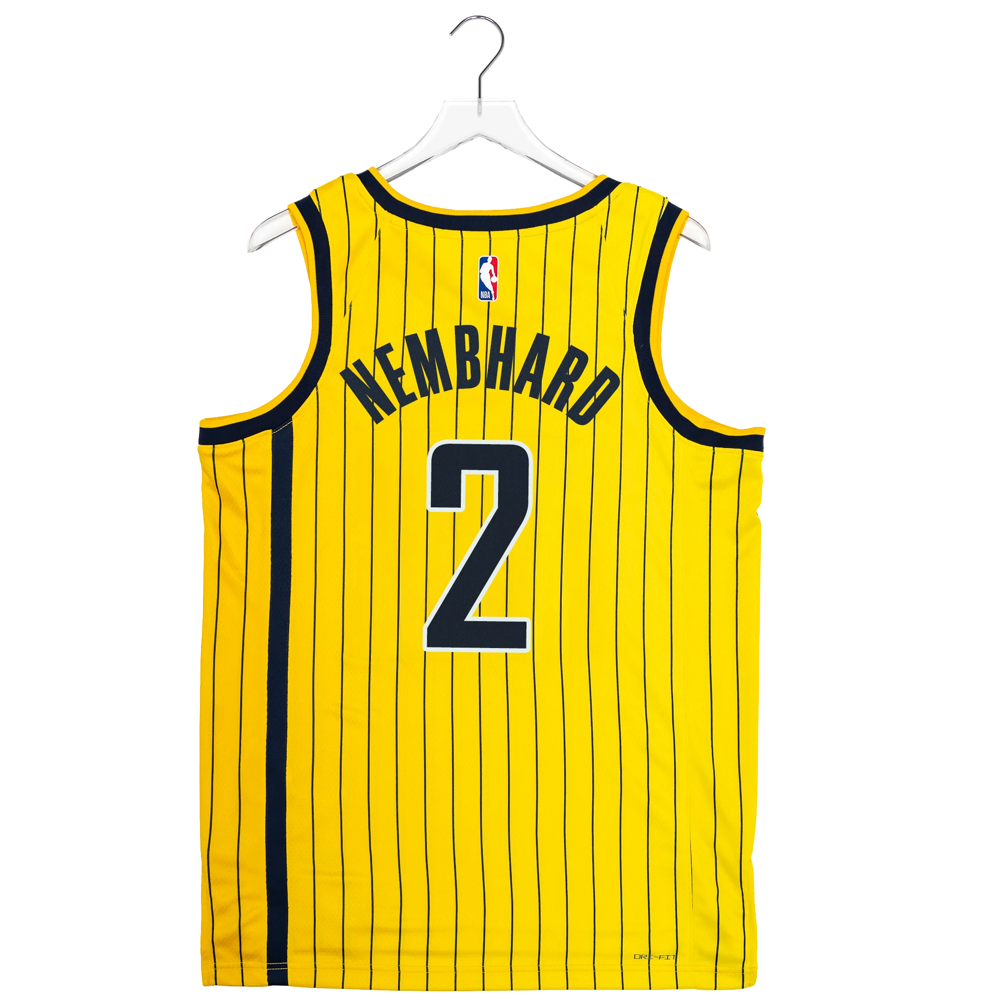 Adult Indiana Pacers #2 Andrew Nembhard 26-27' Statement Swingman Jersey in Gold by Jordan