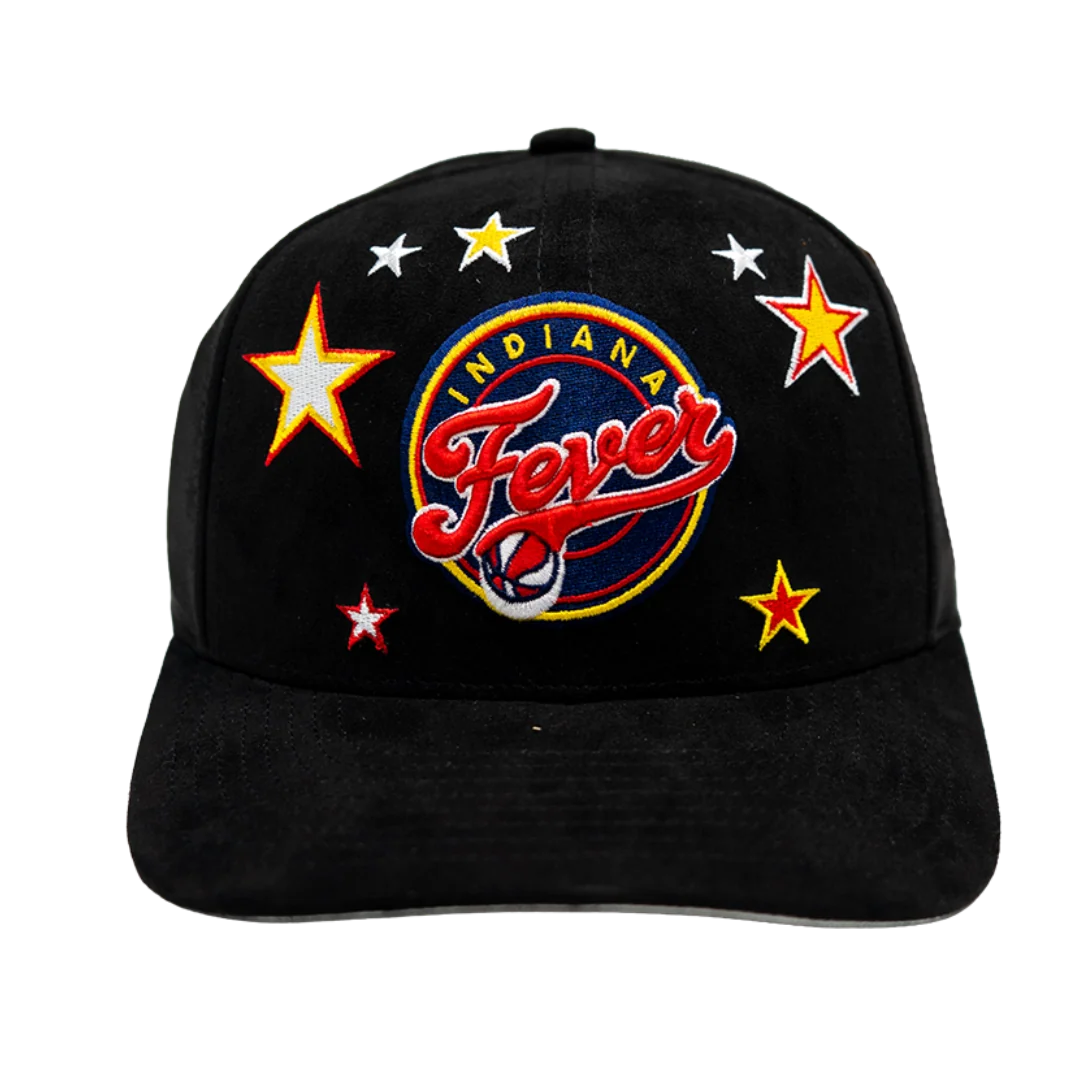 Adult Indiana Fever Star Splash Pro Snapback Hat in Black by Mitchell & Ness