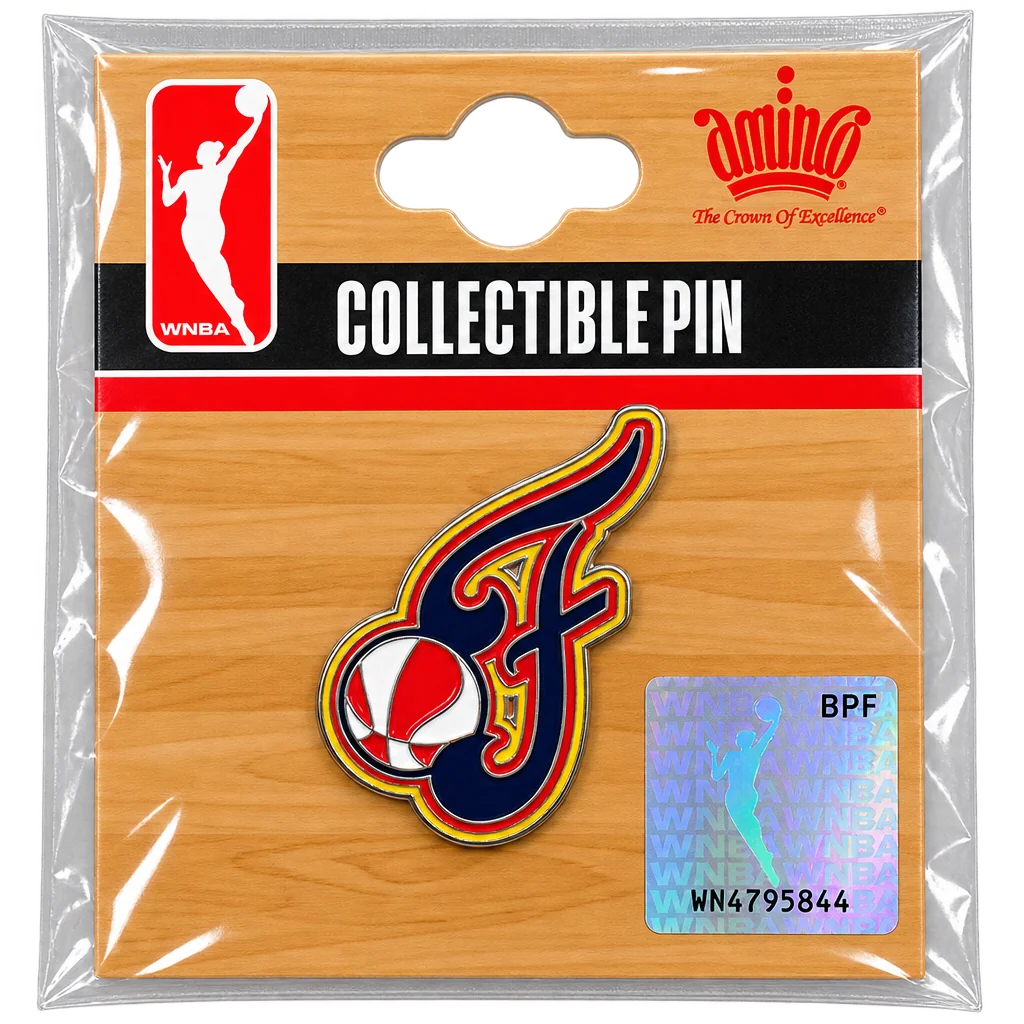 Indiana Fever Secondary Logo Lapel Pin in Red by Aminco