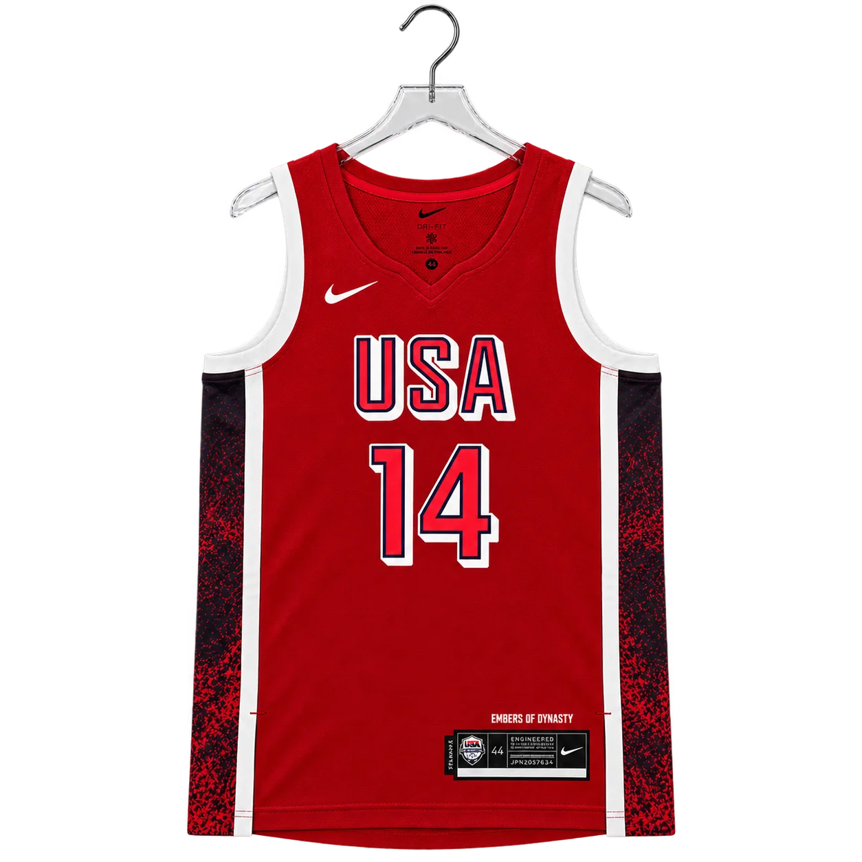 Adult USA Basketball #14 Aliyah Boston Swingman Jersey in Red by Nike 2 Adult USA Basketball #14 Aliyah Boston Swingman Jersey in Red by Nike