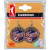 Women's Indiana Fever Primary Logo Dangler Glitter Earrings in Red by Aminco