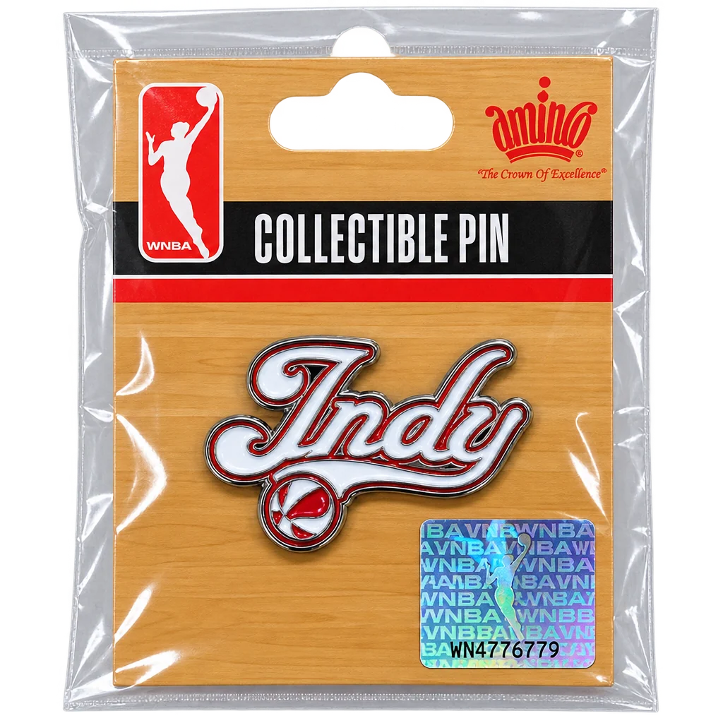 Indiana Fever 2026 Rebel INDY Lapel Pin in Red by Aminco 1 Indiana Fever 2026 Rebel INDY Lapel Pin in Red by Aminco