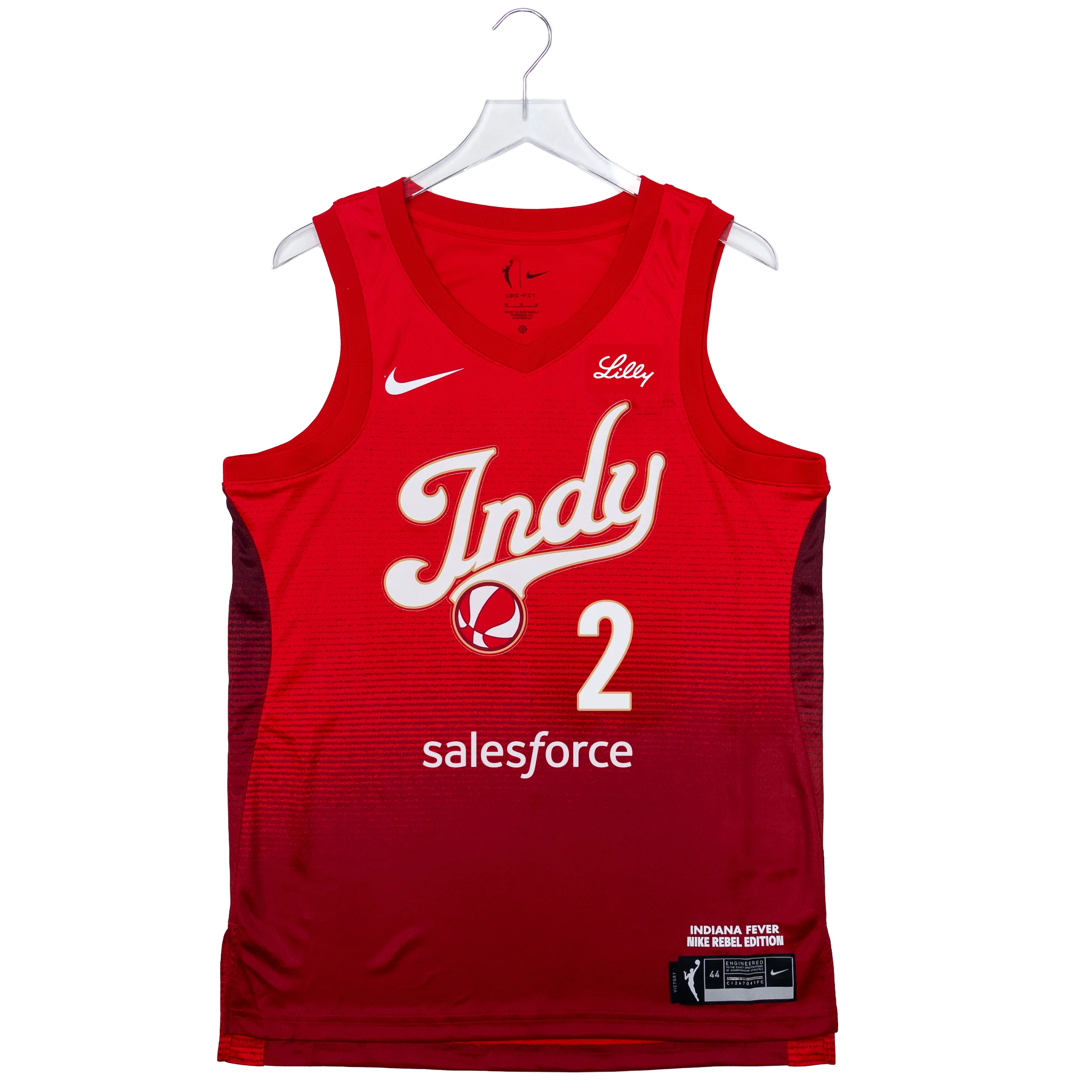 Adult Indiana Fever #2 Myisha Hines-Allen 2026 Rebel Swingman Jersey in Red by Nike 2 Adult Indiana Fever #2 Myisha Hines-Allen 2026 Rebel Swingman Jersey in Red by Nike