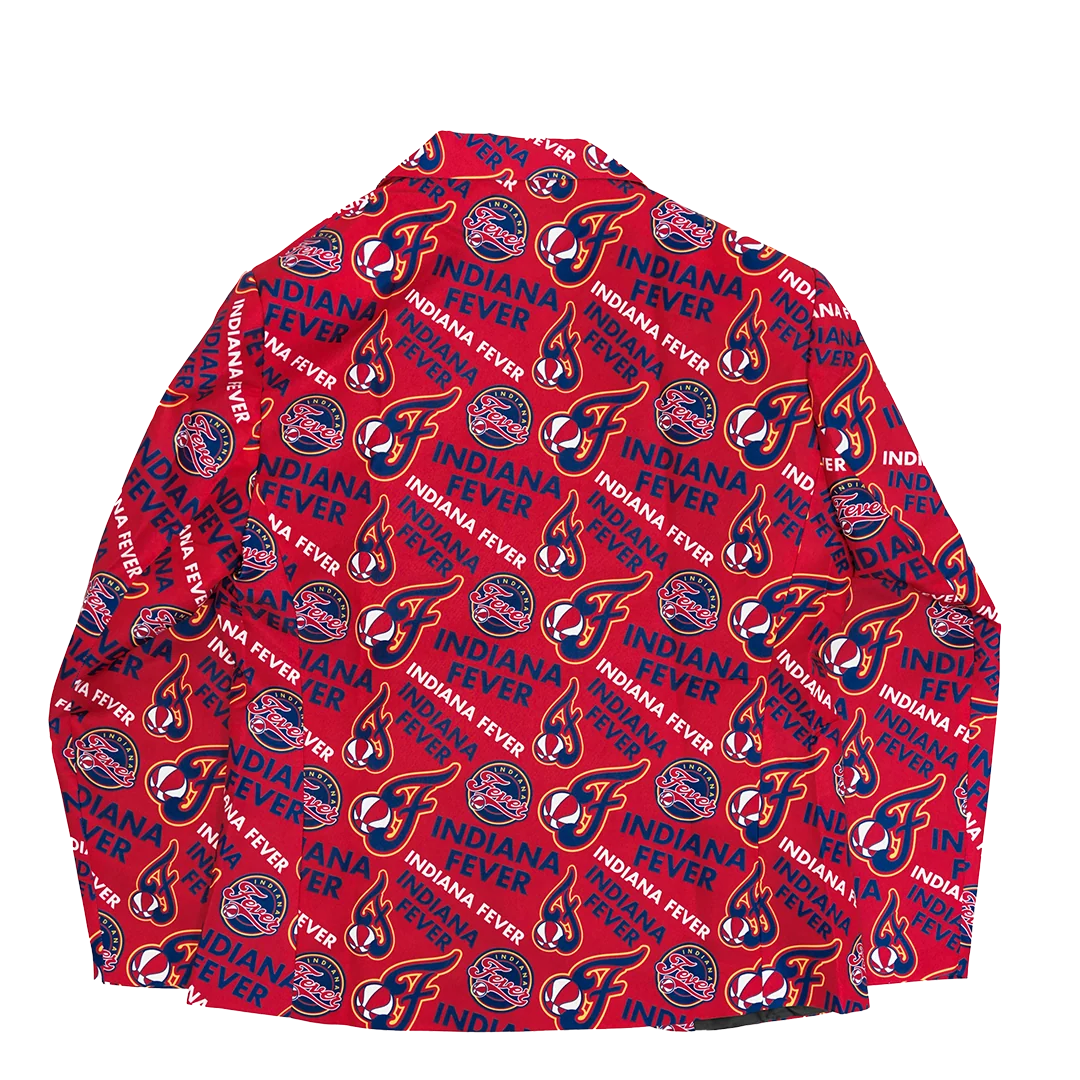 Adult Indiana Fever All Over Print Suit Jacket in Red by FOCO
