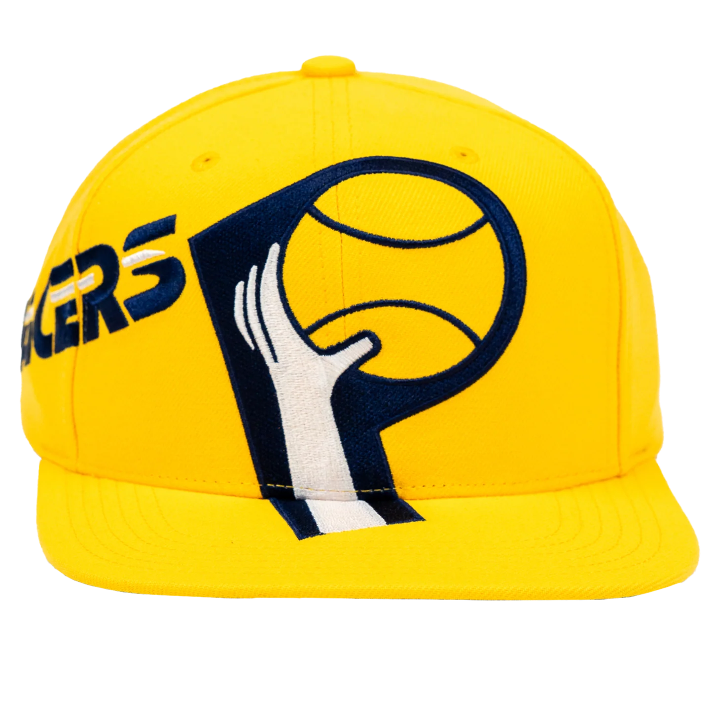 Adult Indiana Pacers Big Time Snapback Hat in Gold by Mitchell & Ness 9 Adult Indiana Pacers Big Time Snapback Hat in Gold by Mitchell & Ness