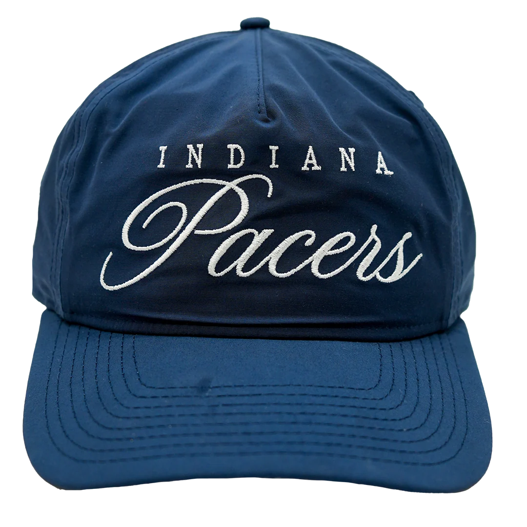Adult Indiana Pacers Official 2025 NBA Draft Golfer Hat in Navy by New Era