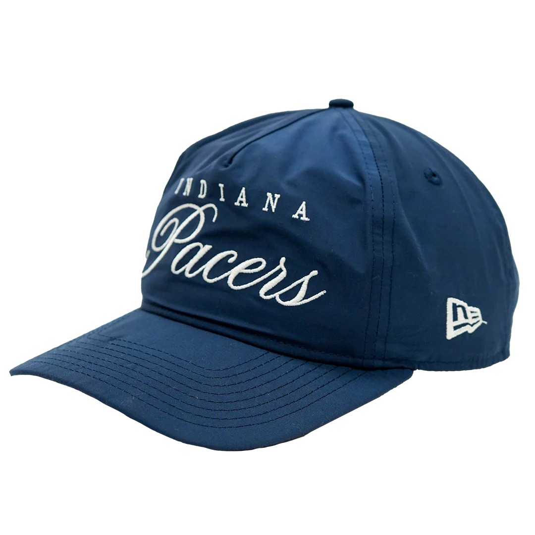 Adult Indiana Pacers Official 2025 NBA Draft Golfer Hat in Navy by New Era 2 Adult Indiana Pacers Official 2025 NBA Draft Golfer Hat in Navy by New Era