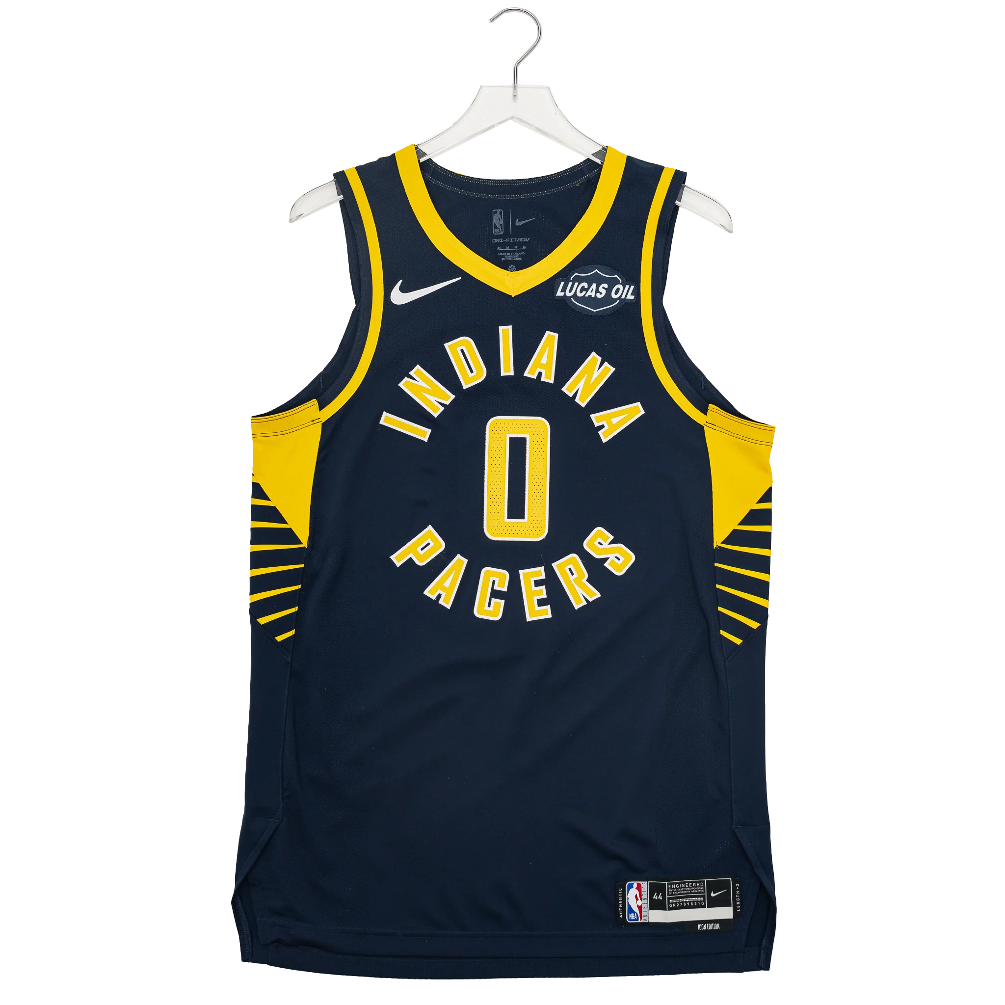Adult Indiana Pacers #0 Tyrese Haliburton Authentic Icon Jersey in Navy by Nike 2 Adult Indiana Pacers #0 Tyrese Haliburton Authentic Icon Jersey in Navy by Nike