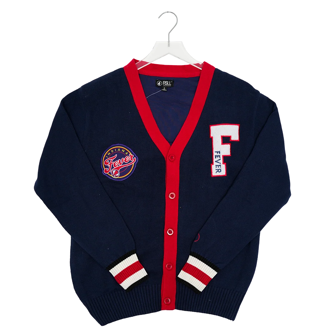 Adult Indiana Fever 3 Button Cardigan in Navy by FISLL 1 Adult Indiana Fever 3 Button Cardigan in Navy by FISLL