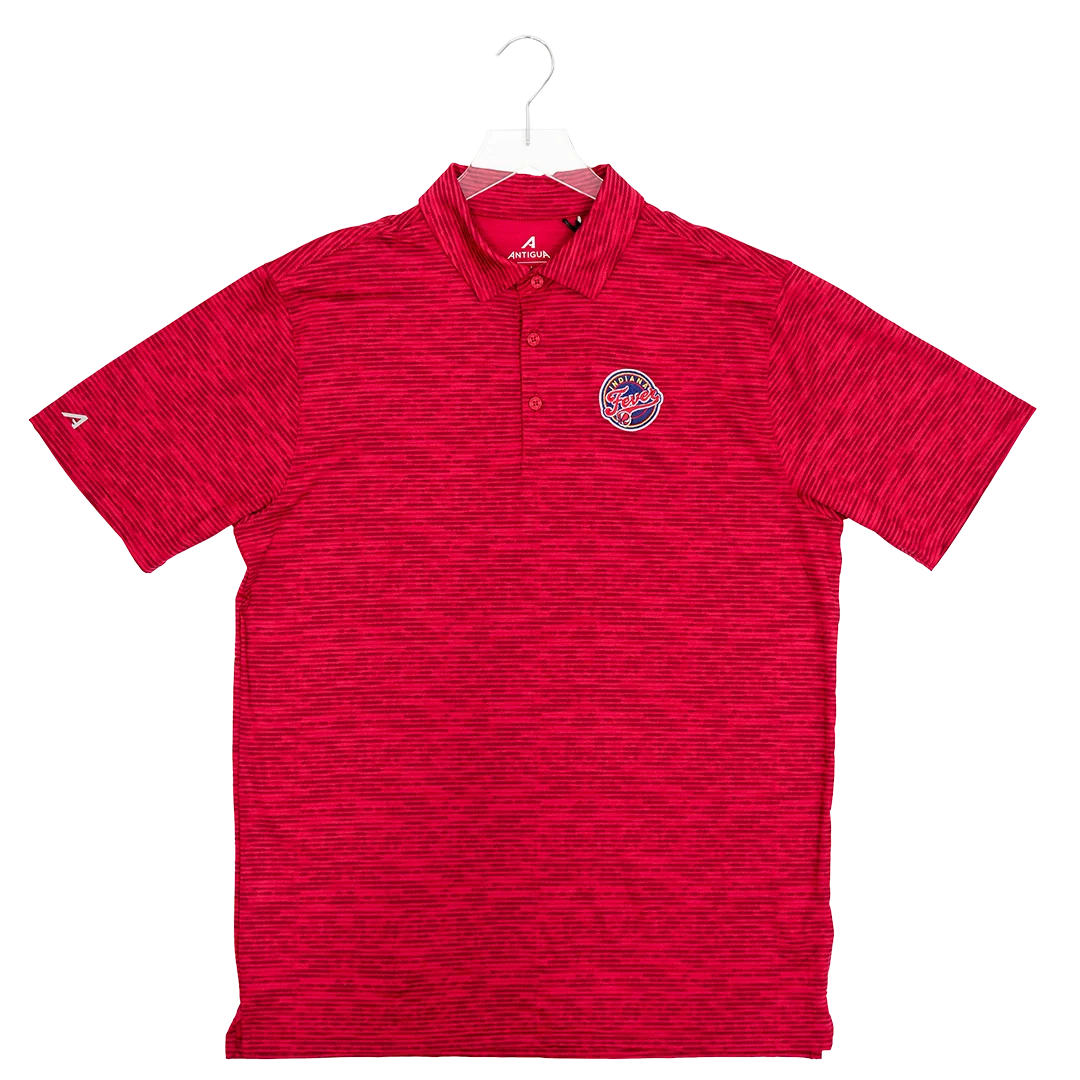 Adult Indiana Fever Static Polo Shirt in Red by Antigua 4 Adult Indiana Fever Static Polo Shirt in Red by Antigua