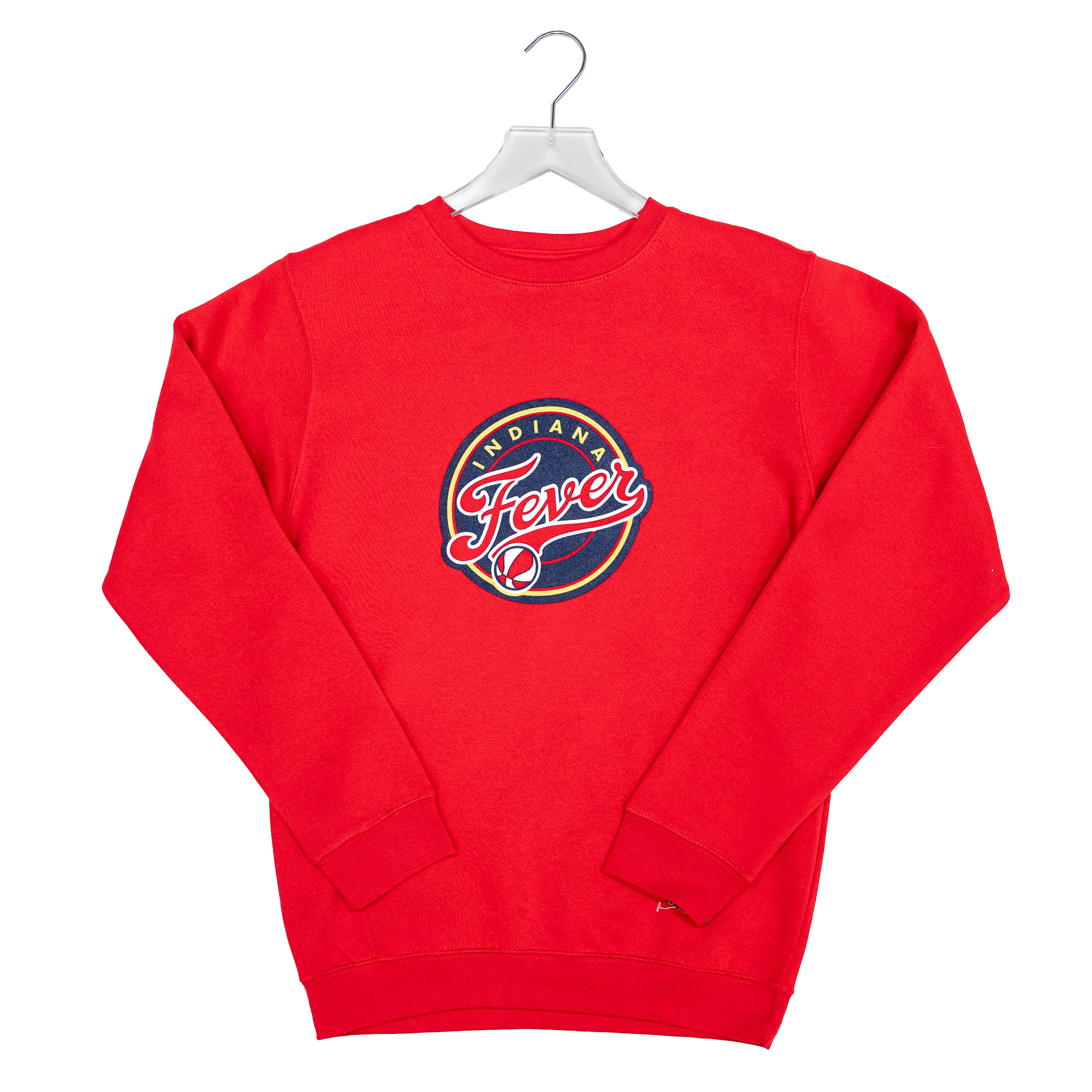 Adult Indiana Fever Secondary Logo Crew Fleece in Red by FISLL