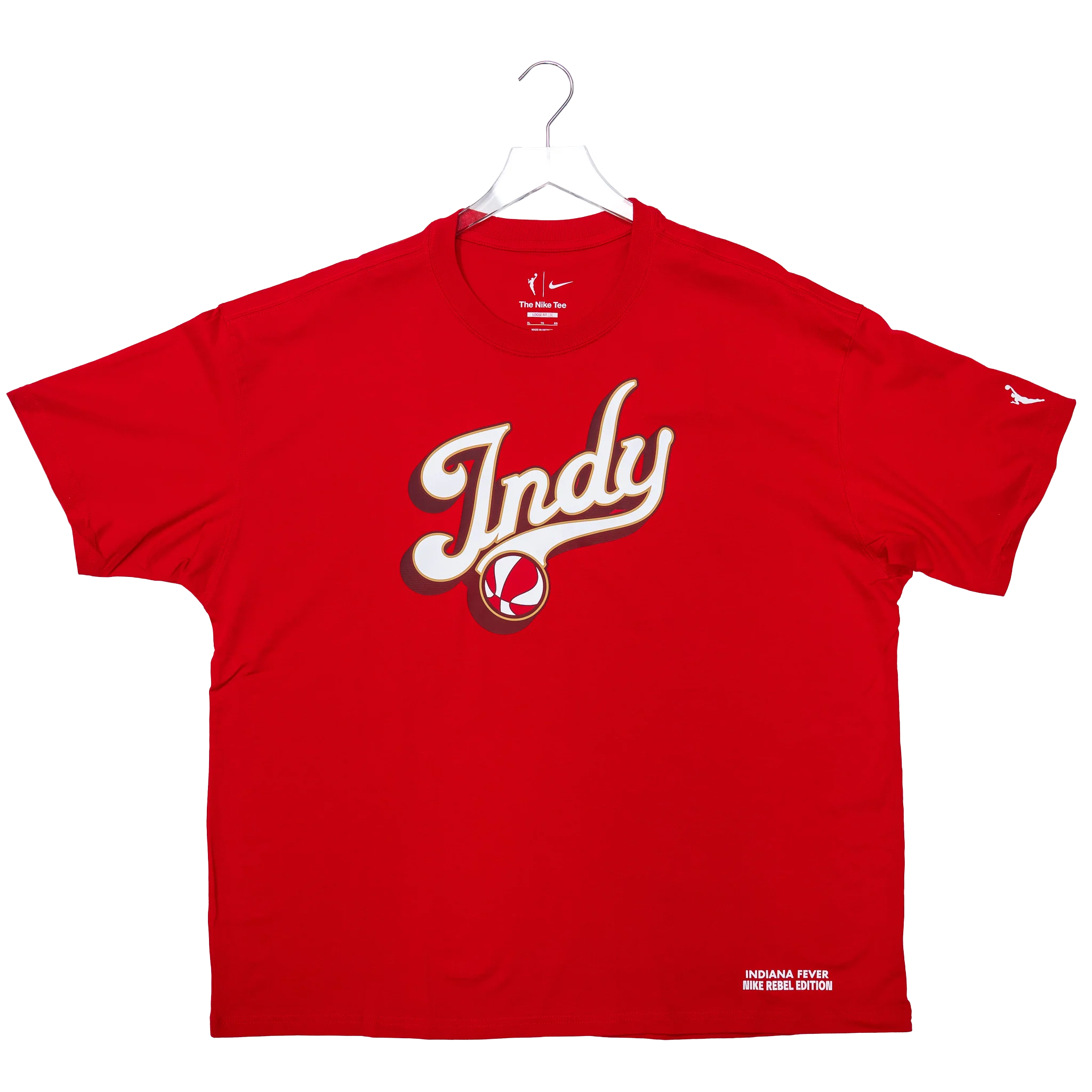 Adult Indiana Fever 2026 Rebel T-shirt in Red by Nike