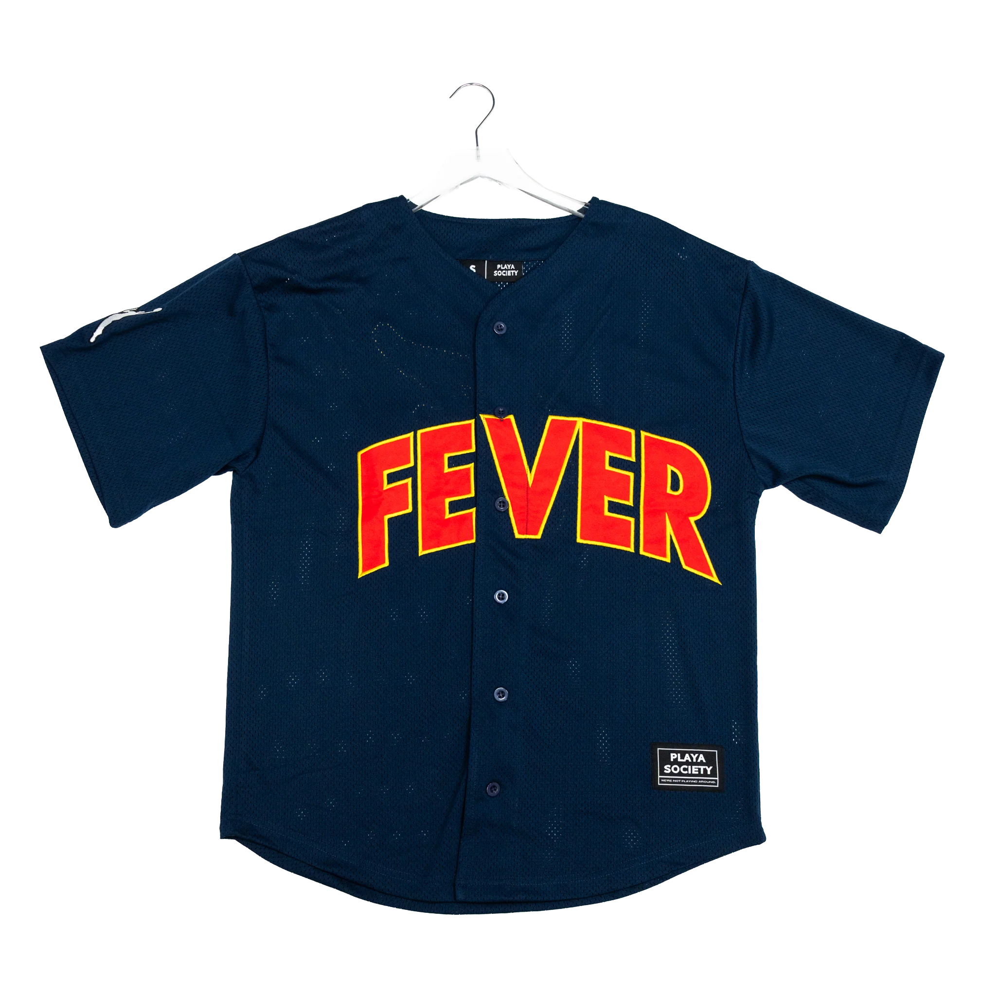 Adult Indiana Fever Baseball Jersey in Navy by Playa Society 12 Adult Indiana Fever Baseball Jersey in Navy by Playa Society