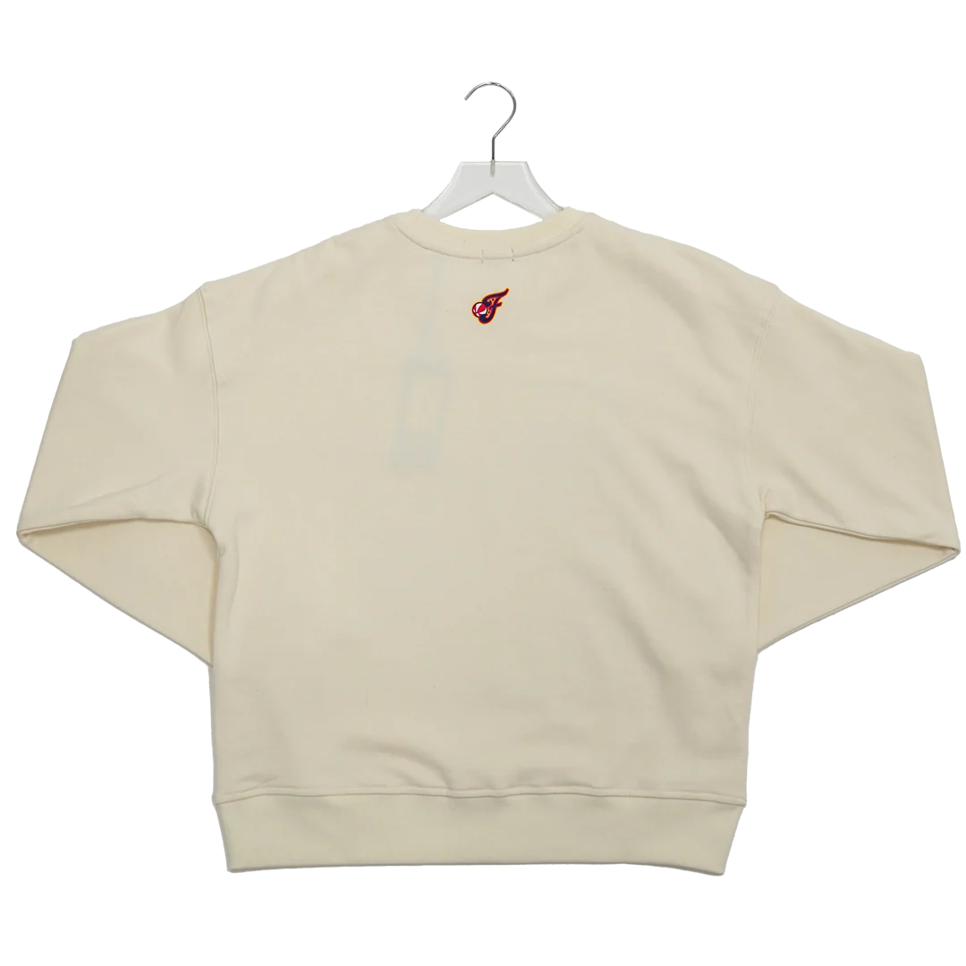 Women's Indiana Fever Team Technicolor Crewneck Sweatshirt in Natural by Terez 2 Women's Indiana Fever Team Technicolor Crewneck Sweatshirt in Natural by Terez