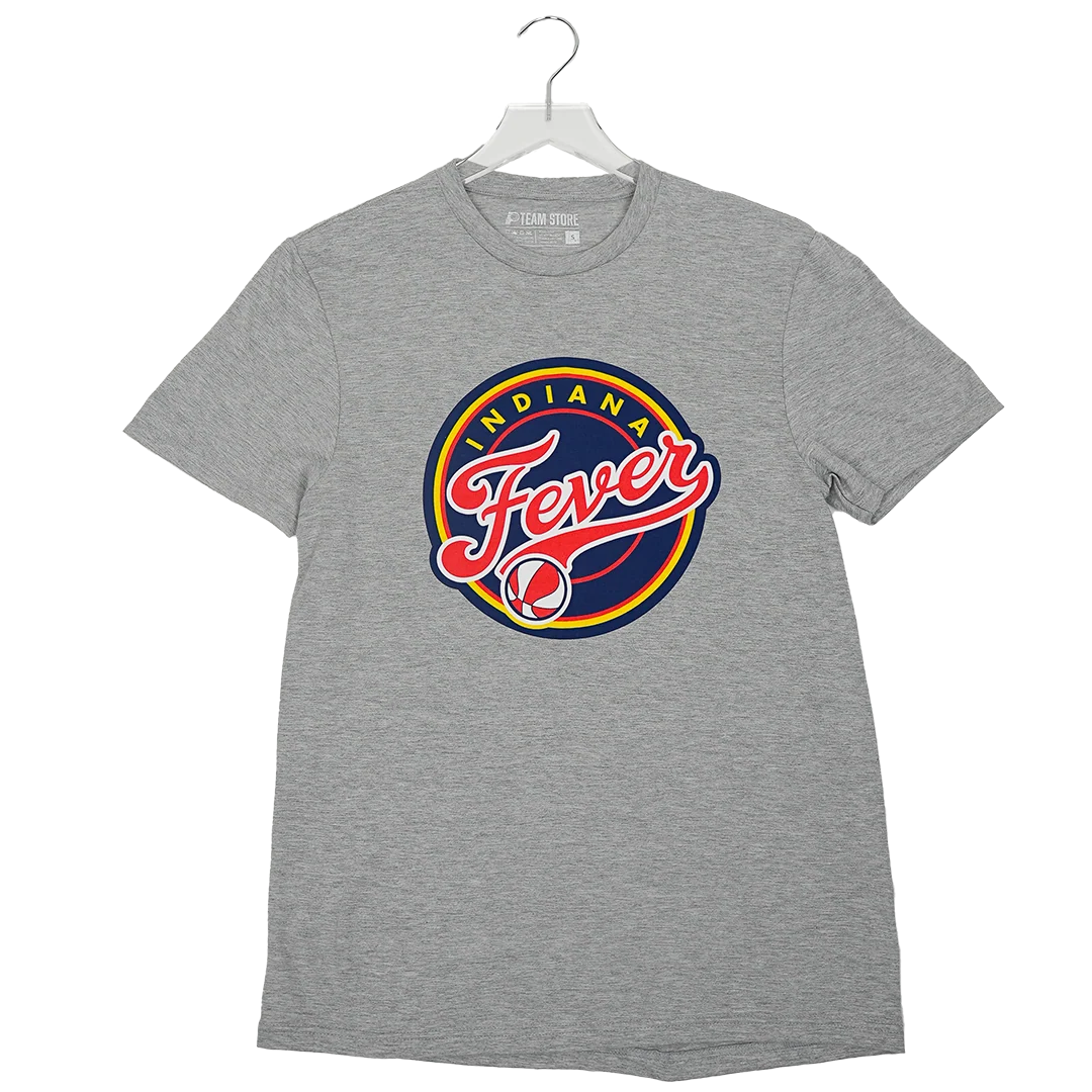 Adult Indiana Fever Primary Logo T-shirt in Grey by Fever Team Store 3 Adult Indiana Fever Primary Logo T-shirt in Grey by Fever Team Store