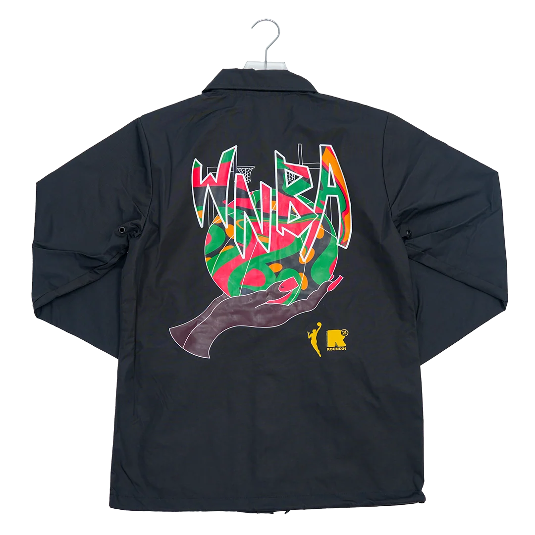 Adult Indiana Fever Juneteenth Coaches Jacket in Black by Round21